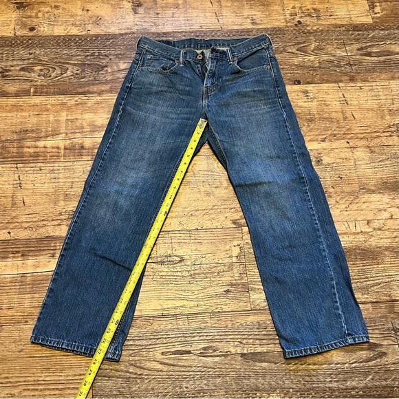 Levis 569 Mens Jeans 39X30 Loose Baggy Straight Blue Cotton Mid Rise Denim Roomy - Picture 2 of 11